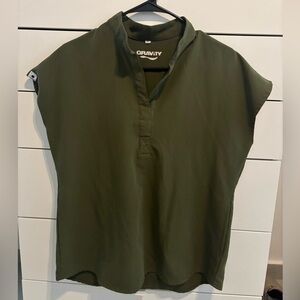 Gravity Fedora Scrubs Set Olive Small Top & Pants